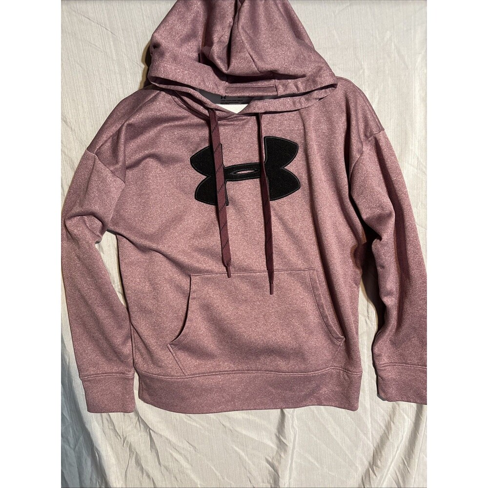 Under Armour Women's Hoodie Size XS Sweatshirt Coldgear Loose Fit Heathered Logo